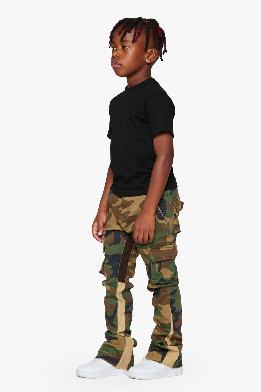 VPLAY KIDS JEANS  “COMMANDER” FOLIAGE GREEN