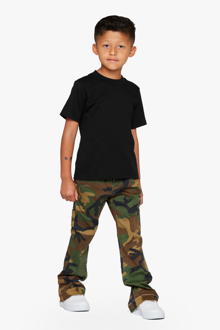 KIDS "JR. EXTENDO" DENIM STACKED FOILAGE GREEN