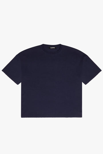 "SENS" NAVY CROPPED TEE