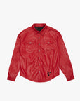 VPLAY KIDS LEATHER JACKET "SOLACE" RED-LEATHER