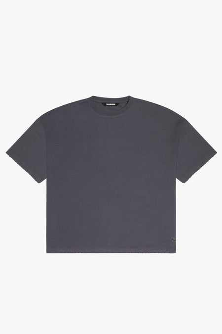 "SENS" DK. GREY CROPPED TEE