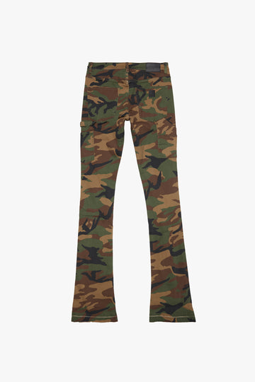 KIDS "JR. EXTENDO" DENIM STACKED FOILAGE GREEN