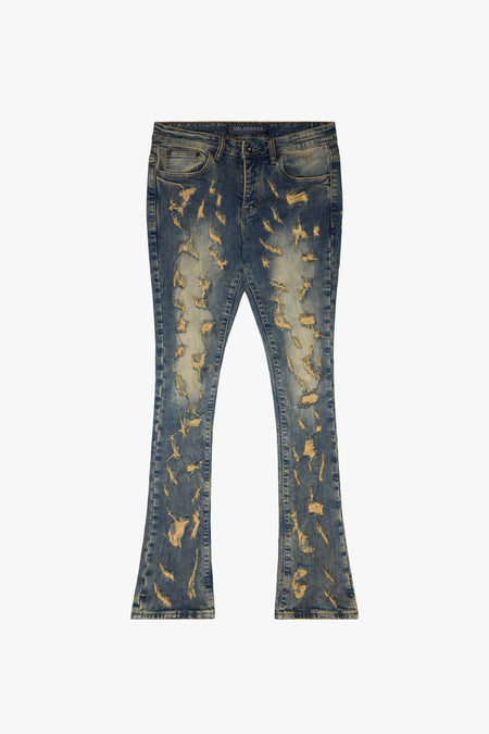 KIDS "RIPTIDE" STACKED DENIM VINTAGE WASH