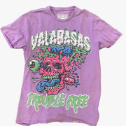 "'TROUBLE FREE" VINTAGE PURPLE TEE