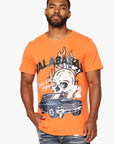 "RAWDEAL" VINTAGE FLAME ORANGE TEE