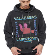 "VAL LABS" VINTAGE BLACK HOODIE