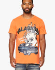 "RAWDEAL" VINTAGE FLAME ORANGE TEE