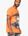 "RAWDEAL" VINTAGE FLAME ORANGE TEE