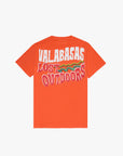 "LUCKY VIBES" VINTAGE FLAME ORANGE TEE