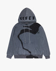 "RIVULET" GREY/BLACK HOODIE