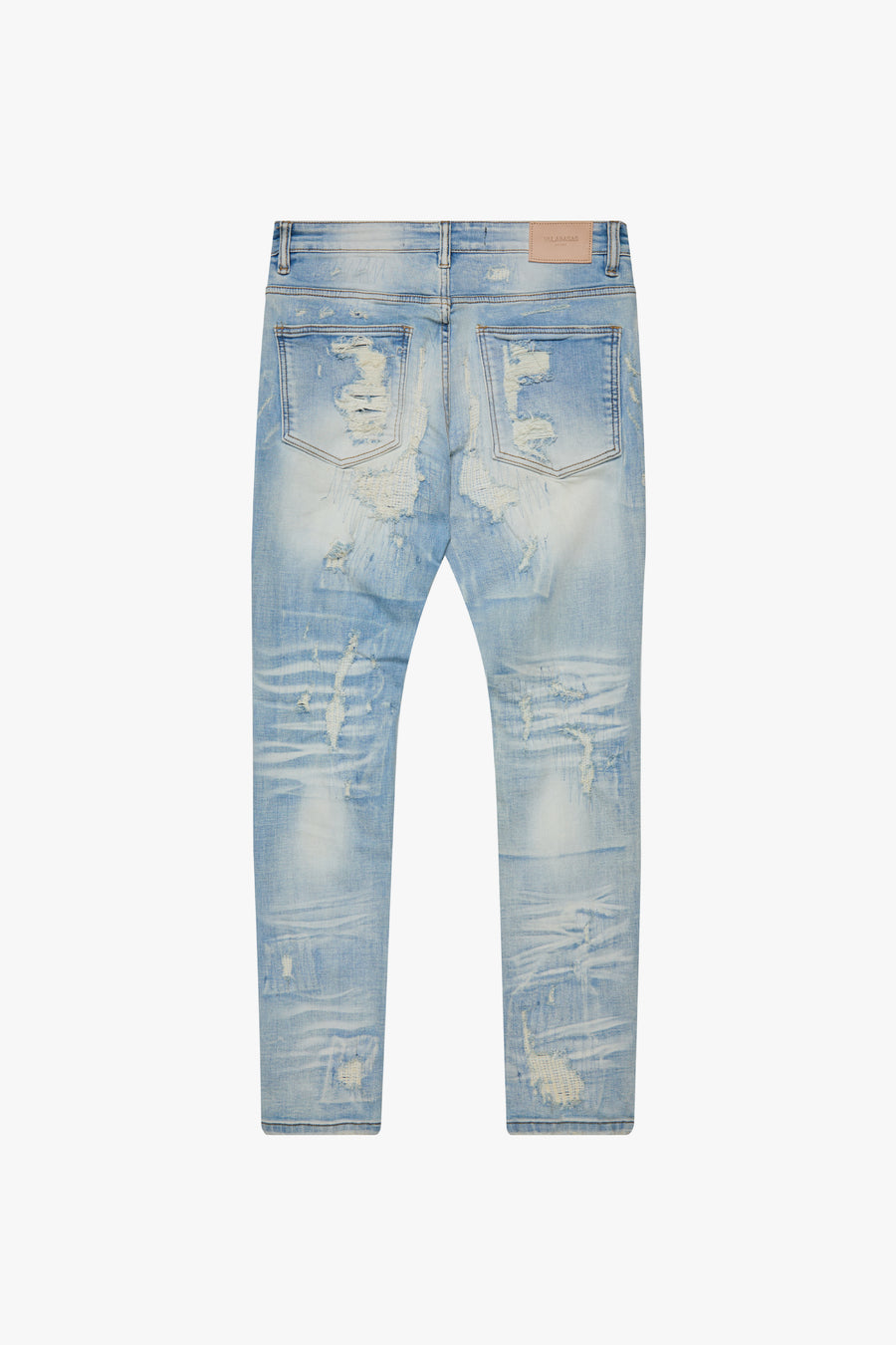 "TEARAWAY" LIGHT BLUE WASH SKINNY JEAN