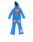 "MUTE" BLUE KIDS FLEECE SET