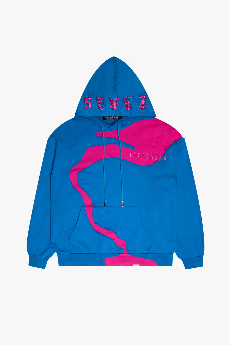 "RIVULET" BLUE/PINK HOODIE