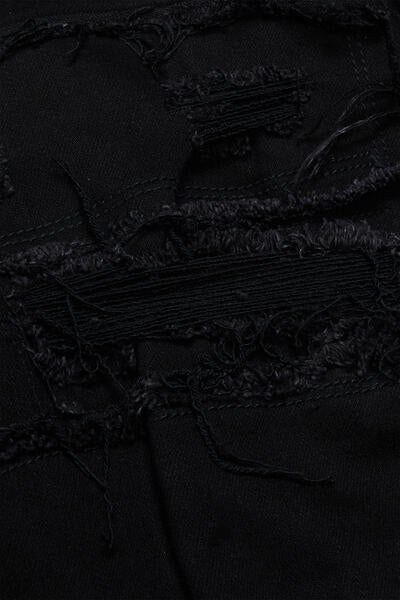 "CHASE" BLACK STACKED JEANS