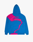 "RIVULET" BLUE/PINK HOODIE