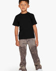 KIDS "V-STARS" BROWN WASHED KIDS