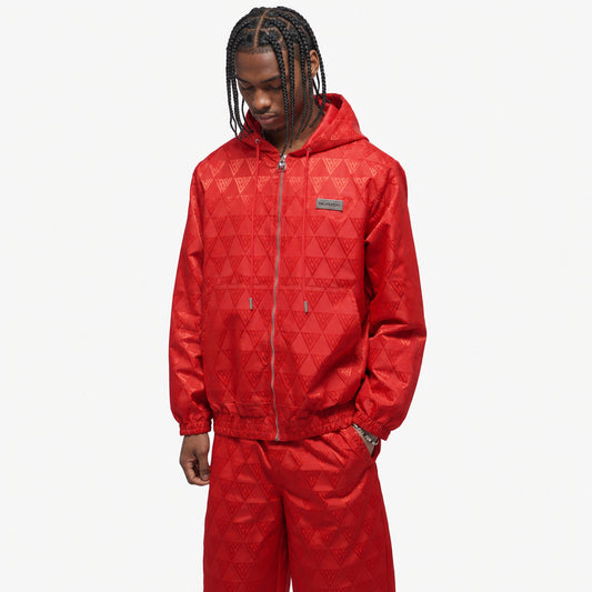Monogram 2.0 Red Windbreaker Jacket