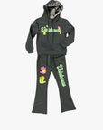 KIDS "TOUCHSTONE" - FLEECE SET DARK GREY