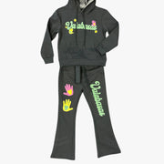 KIDS "TOUCHSTONE" - FLEECE SET DARK GREY