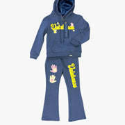 KIDS "TOUCHSTONE" - FLEECE SET NAVY BLUE