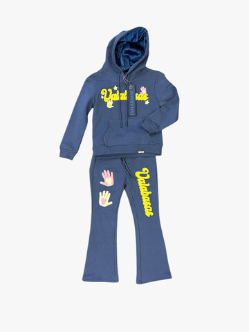 KIDS "TOUCHSTONE" - FLEECE SET NAVY BLUE