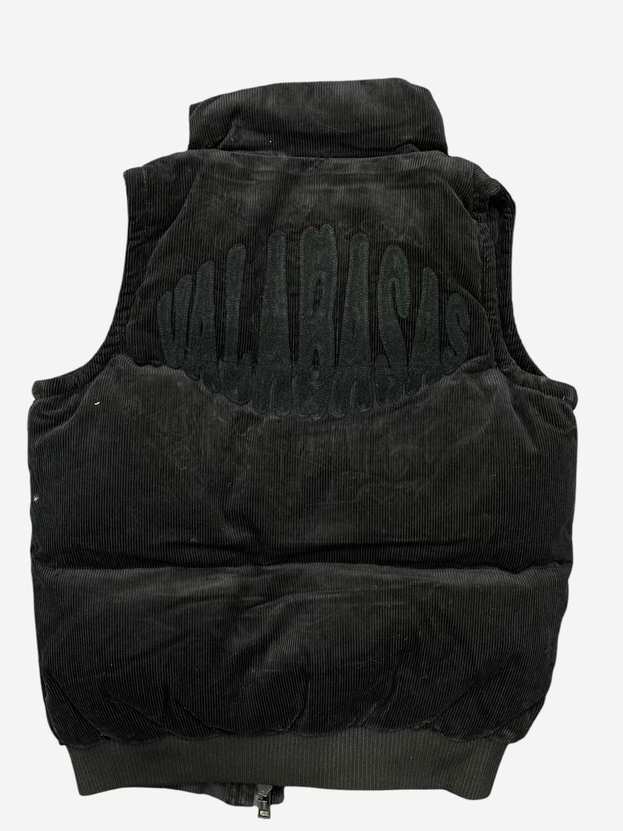 KIDS "ROOK" CORDUROY PUFFER VEST BLACK