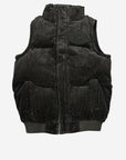 KIDS "ROOK" CORDUROY PUFFER VEST BLACK