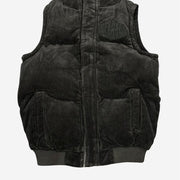 KIDS "ROOK" CORDUROY PUFFER VEST BLACK