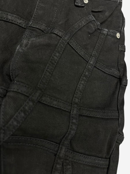 KIDS "STREAK" STACKED DENIM BLACK