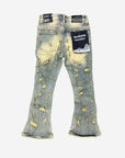 KIDS "RIPTIDE" STACKED DENIM VINTAGE WASH