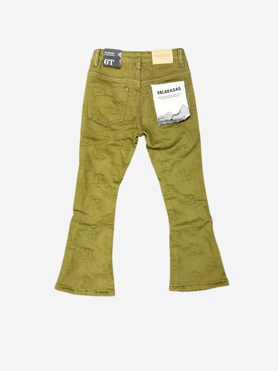 KIDS "VPLAY FRITH" DENIM STACKED GREEN