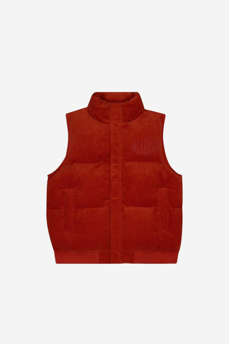 KIDS “ROOK” PUFFER VEST TANGERINE