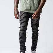 "BRIGGS" BLACK GREY SKINNY JEAN