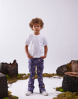 VPLAY KIDS JEANS "PUZZLED " PURPLE V CAMO