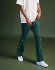 "RUNNER" GREEN SKINNY DENIM