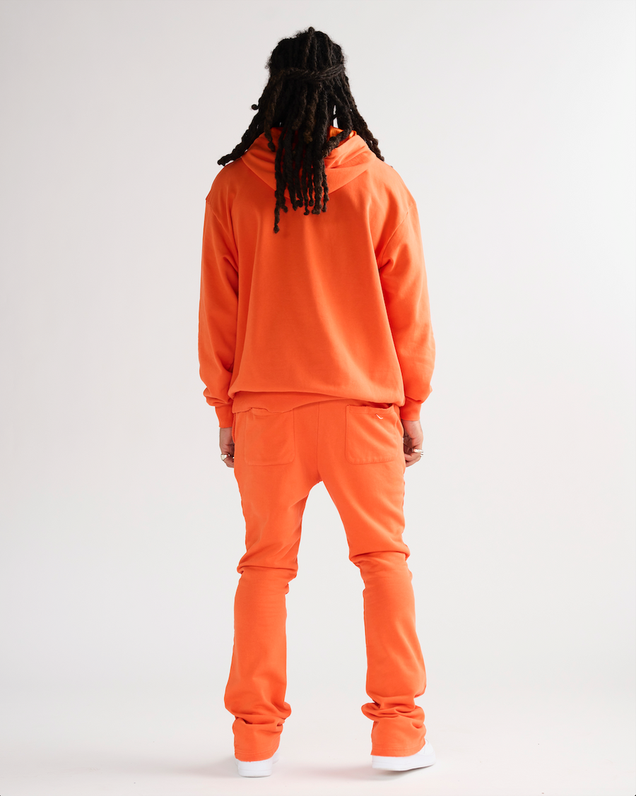 VALA-ASCENT" VINTAGE FLAME ORANGE FLEECE SET