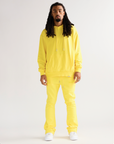 "VALA-ASCENT" VINTAGE LEMON YELLOW FLEECE SET