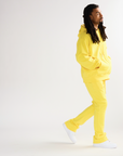 "VALA-ASCENT" VINTAGE LEMON YELLOW FLEECE SET