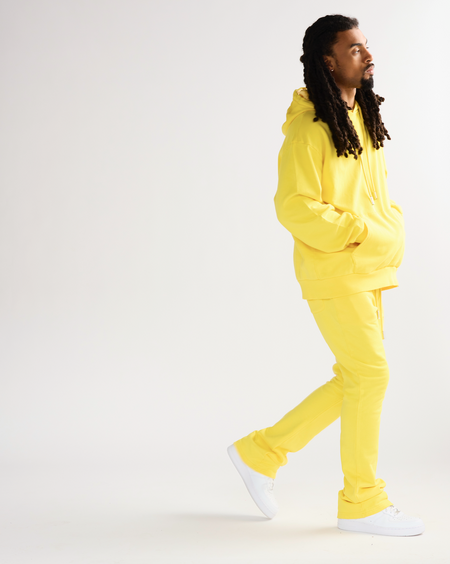 "VALA-ASCENT" VINTAGE LEMON YELLOW FLEECE SET