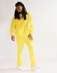 "VALA-ASCENT" VINTAGE LEMON YELLOW FLEECE SET