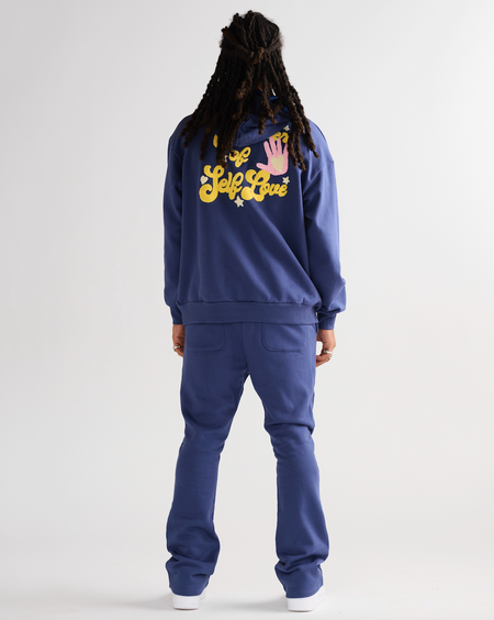 "TOUCHSTONE" NAVY/BLUE FLEECE SET