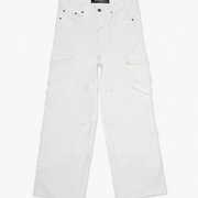 Rivet White Baggy