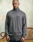 "PRESTANZA" CARBON GREY TURTLE NECK