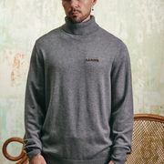 "PRESTANZA" CARBON GREY TURTLE NECK