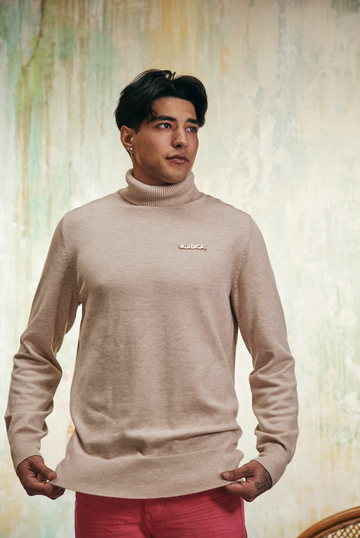 "PRESTANZA" APRICOT TURTLE NECK