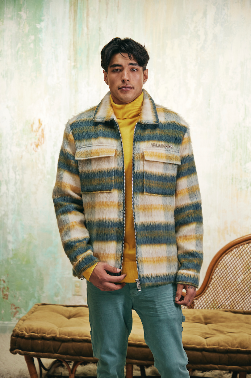 "PIONEER" GRASS/GREEN MOHAIR JACKET