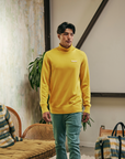 "PRESTANZA" AUTUMN LEAF YELLOW TURTLE NECK