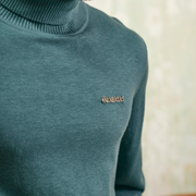 "PRESTANZA" LAKE BLUE TURTLE NECK