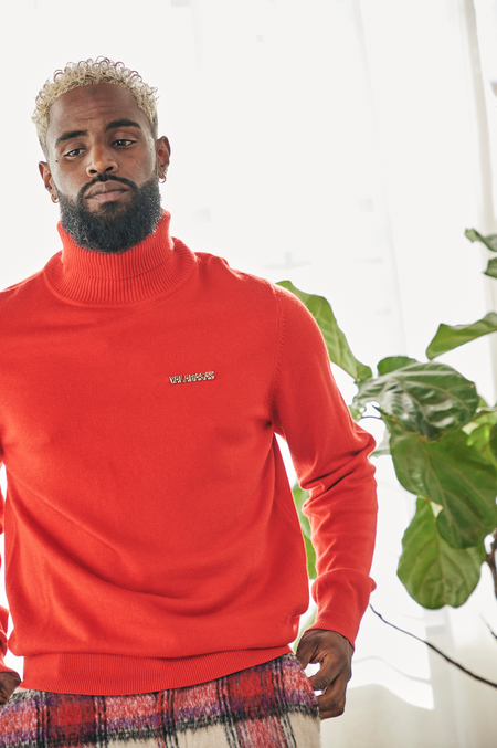 "PRESTANZA" RED TURTLE NECK