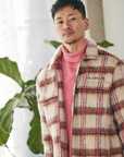 "PIONEER" APRICOT/PINK MOHAIR JACKET